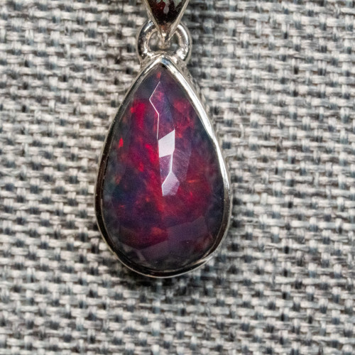 Black Ethiopian Opal Necklace #1