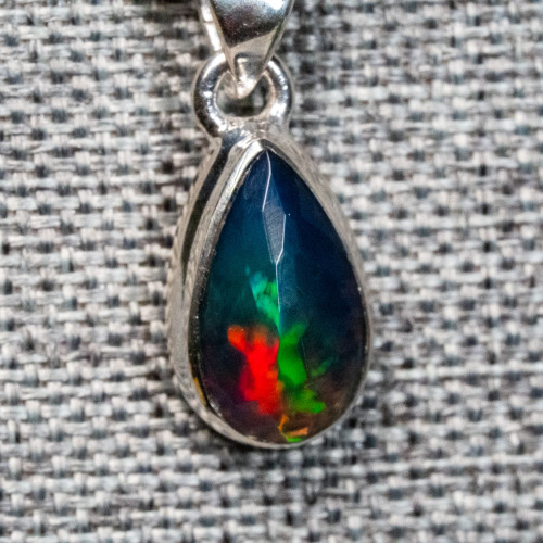 Black Ethiopian Opal Necklace #2