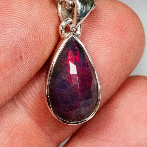 Black Ethiopian Opal Necklace #1