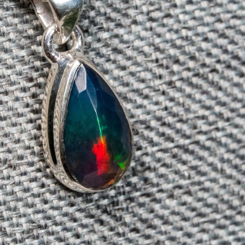 Black Ethiopian Opal Necklace #2