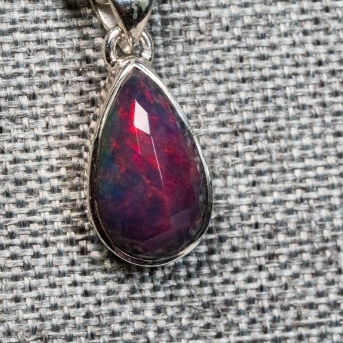 Black Ethiopian Opal Necklace #1