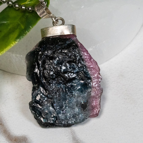Blue & Pink Tourmaline Necklace #1