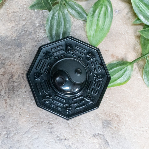 Obsidian Ying Yang Idol