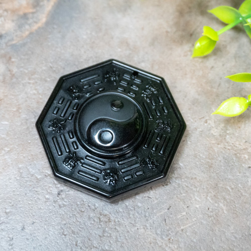 Obsidian Ying Yang Idol
