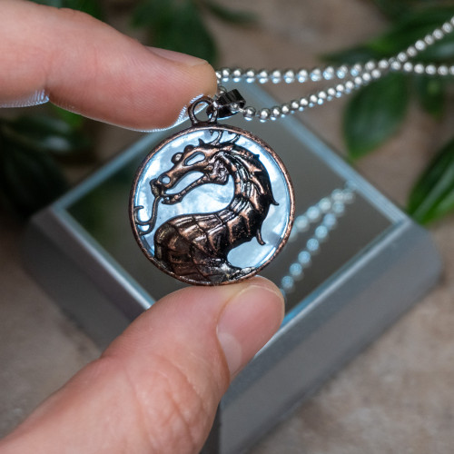 Rose Quartz Dragon Necklace Random