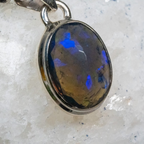 Black Ethiopian Opal Necklace #6