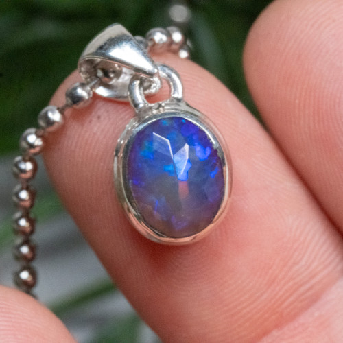 Black Ethiopian Opal Necklace #5