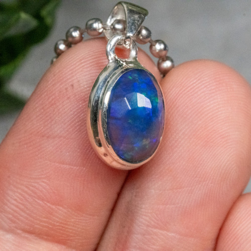 Black Ethiopian Opal Necklace #4