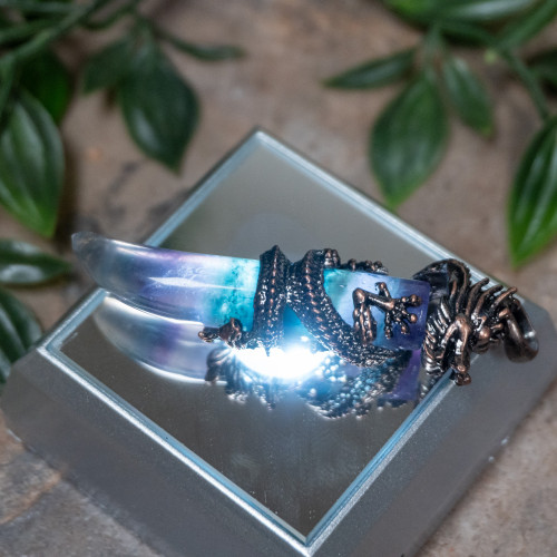 Fluorite Dragon Necklace #6