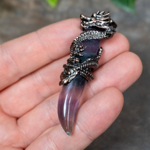 Fluorite Dragon Necklace #6