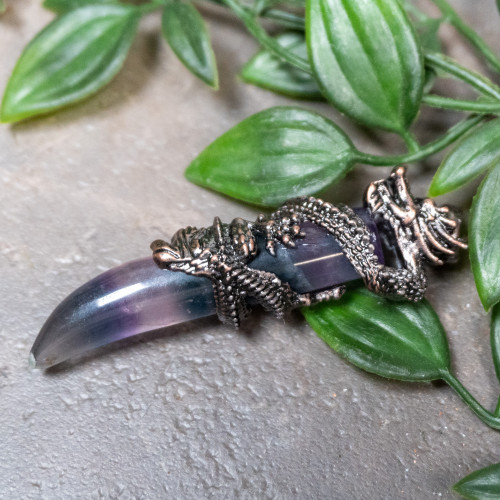 Fluorite Dragon Necklace #6