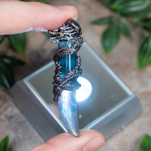 Fluorite Dragon Necklace #4