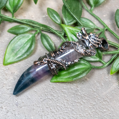 Fluorite Dragon Necklace #3