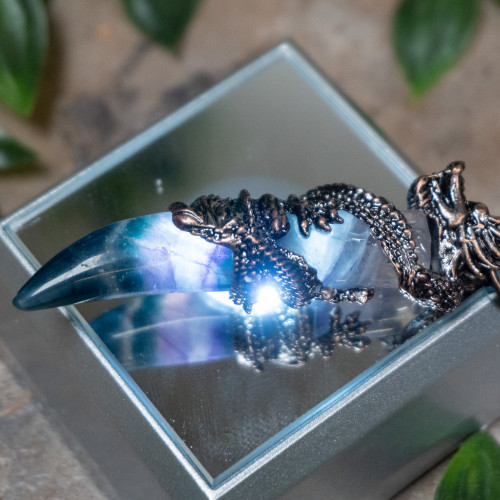Fluorite Dragon Necklace #3