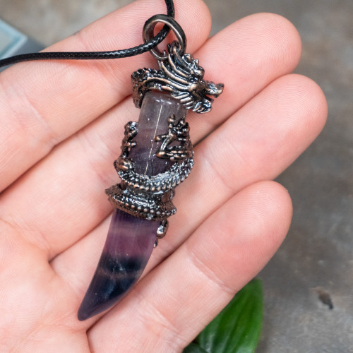 Fluorite Dragon Necklace #3
