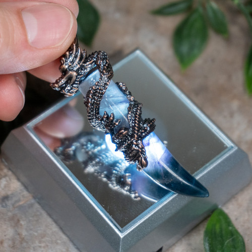 Fluorite Dragon Necklace #3