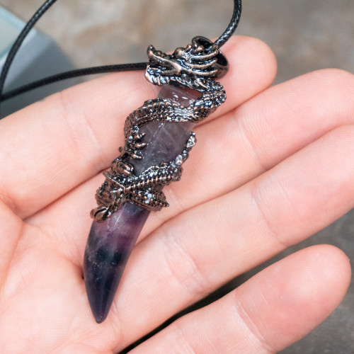 Fluorite Dragon Necklace #3