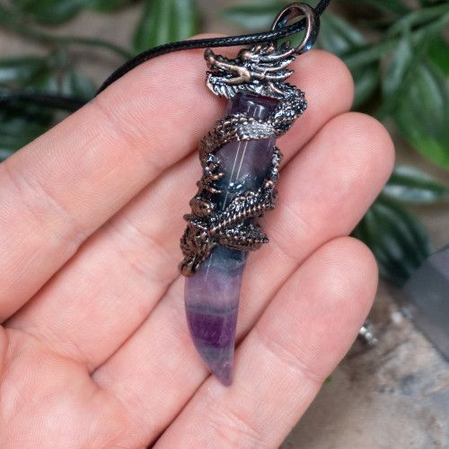 Fluorite Dragon Necklace #2