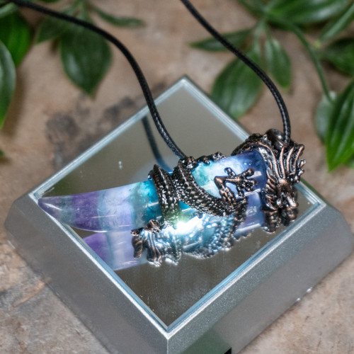 Fluorite Dragon Necklace #2