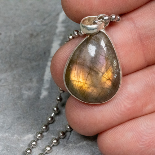Purple Labradorite Necklace #1