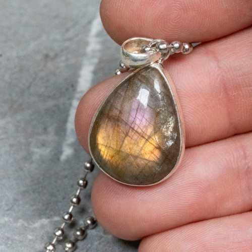 Purple Labradorite Necklace #1