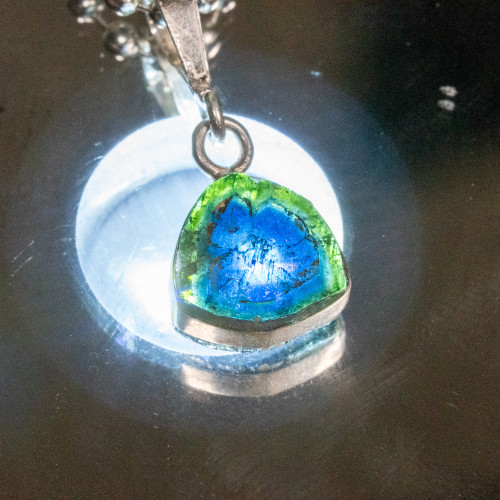 Blue and Green Tourmaline Necklace #1