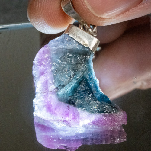 Blue and Pink Tourmaline Necklace #1
