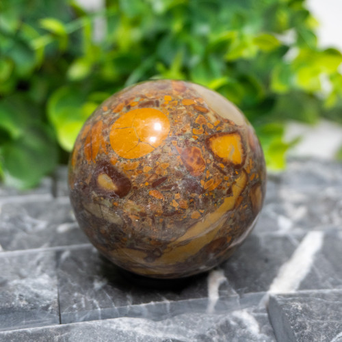 Fruit Jasper Sphere #1