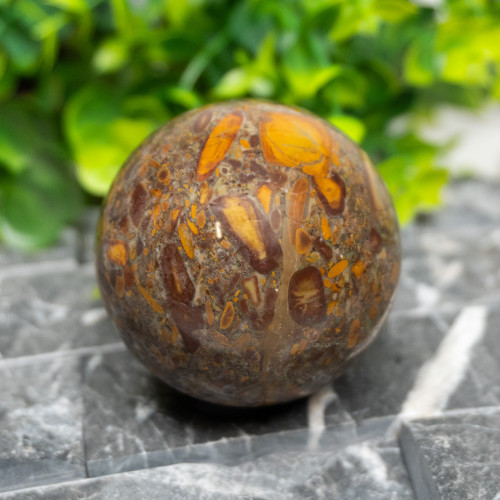 Fruit Jasper Sphere #1