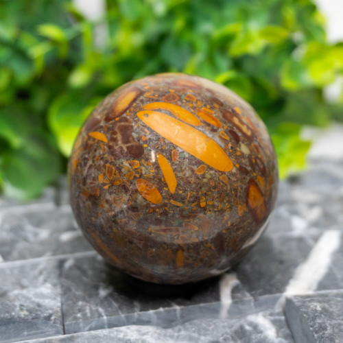 Fruit Jasper Sphere #1