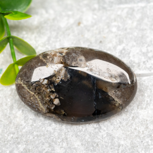 Volcano Agate (UV Reactive) Palmstone #19