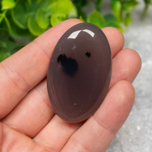 Volcano Agate (UV Reactive) Palmstone #12