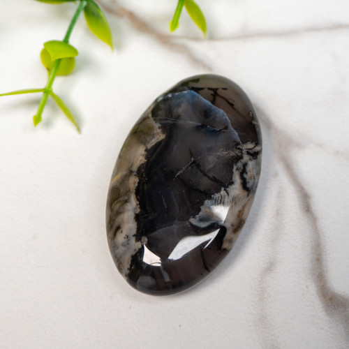 Volcano Agate (UV Reactive) Palmstone #9