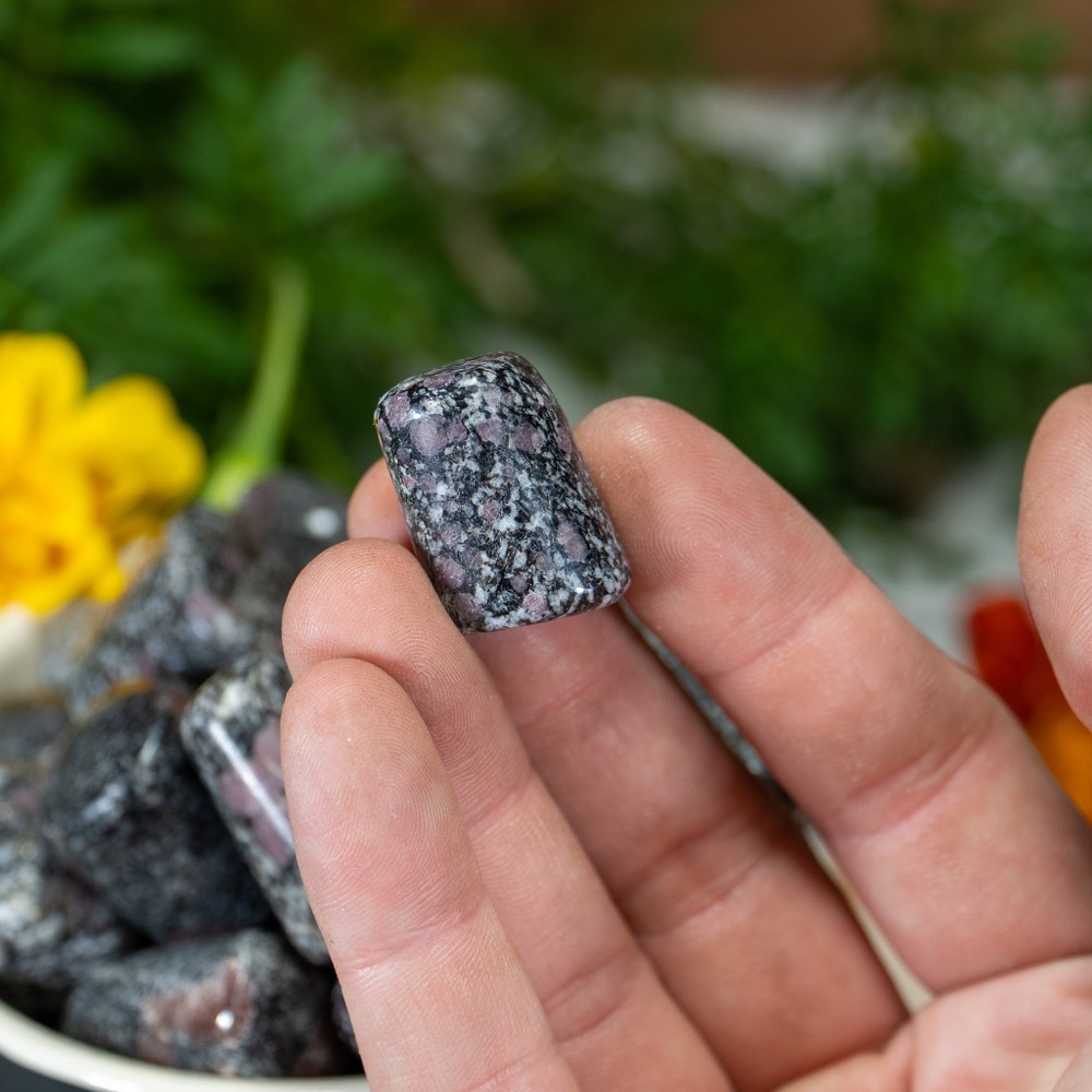 Spinel in matrix tumbled the crystal council