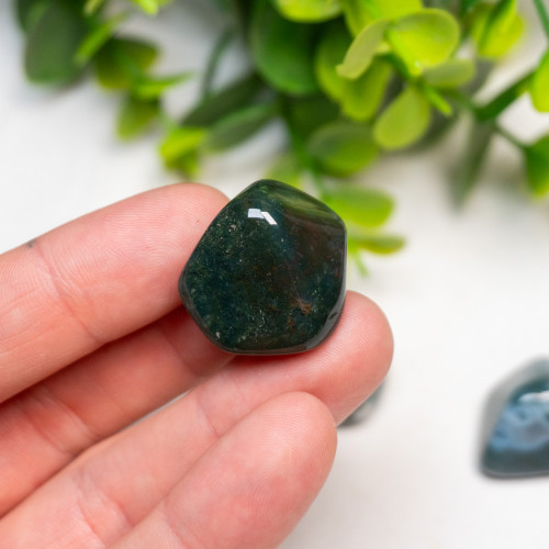 Moss Agate Tumbled