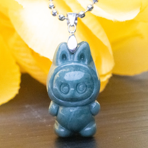 Burmese Jade Labubu Necklace