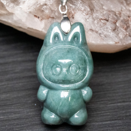 Burmese Jade Labubu Necklace