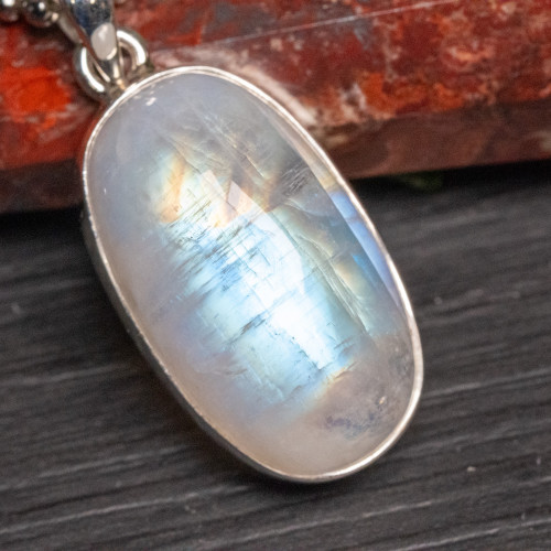 Rainbow Moonstone Necklace #2