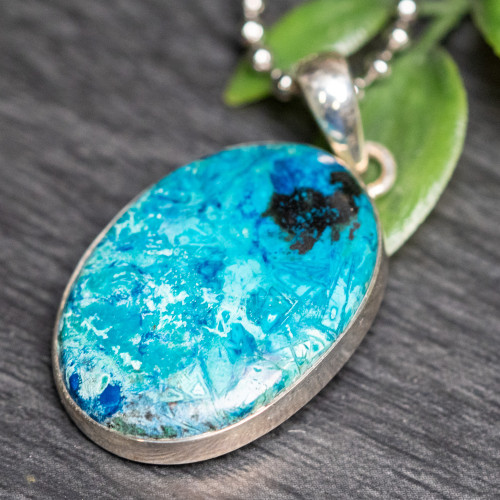 Shattuckite & Tenorite Necklace #2