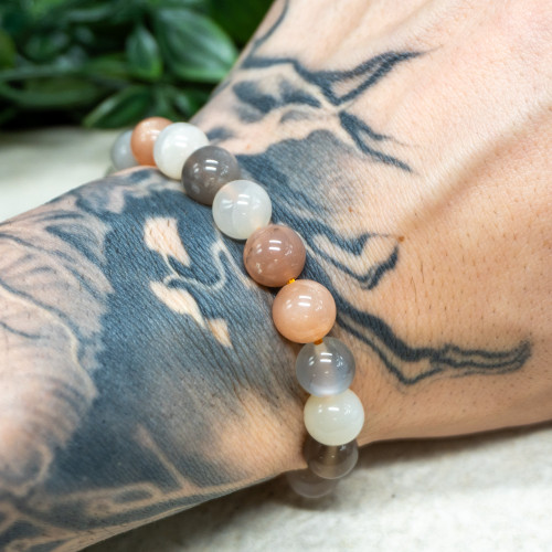 Multi Moonstone Bracelet 10mm