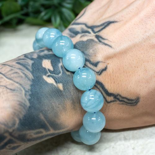 Aquamarine (High Quality) Bracelet 14mm