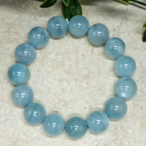 Aquamarine (High Quality) Bracelet 14mm