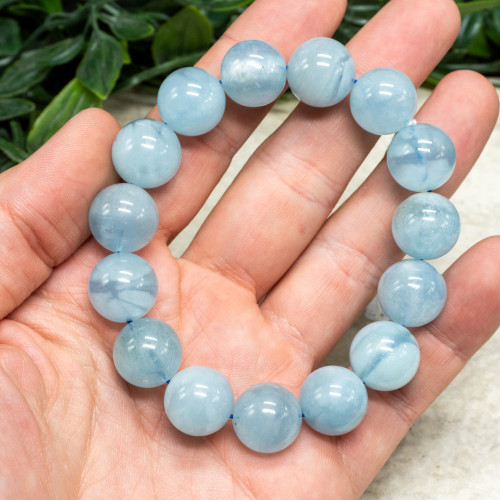 Aquamarine (High Quality) Bracelet 14mm