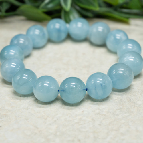 Aquamarine (High Quality) Bracelet 14mm