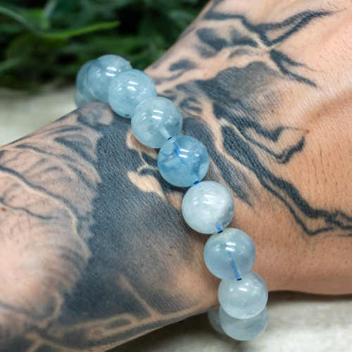 Aquamarine (High Quality) Bracelet 12mm