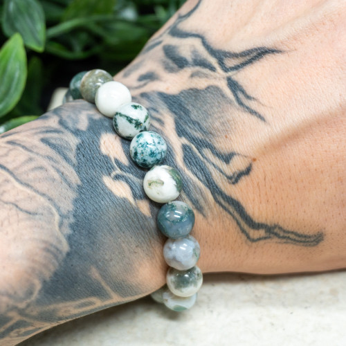 Tree Agate Bracelet 10mm