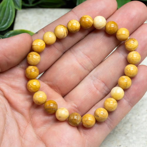 Yellow Jasper Bracelet 8mm