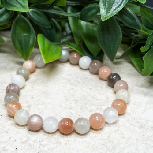Multi Moonstone Bracelet 8mm