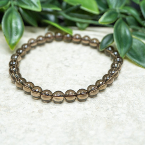 Smoky Quartz Bracelet 6mm