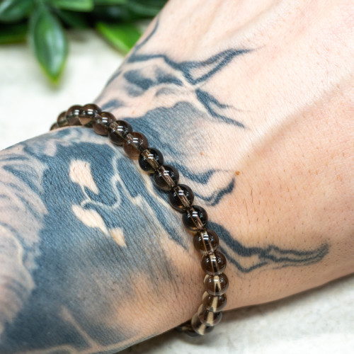 Smoky Quartz Bracelet 6mm
